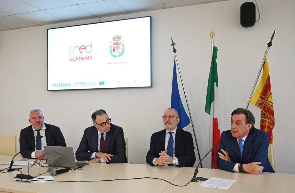 Conferenza stampa gennaio 2024 di presentazione nuova sede ITS Red a Padova